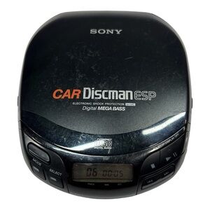 Sony Car Discman ESP D-838K Portable CD Player Tested & Working 1996 Walkman